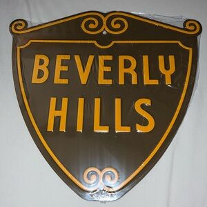 NEW and Sealed Beverly Hills California Iconic Shield Street Sign Souvenir